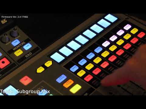 Setting up an Aux, Subgroup, Matrix mix using the Presonus StudioLive Series 3 console