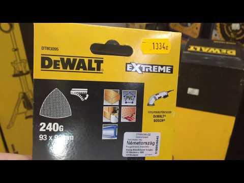 Шлифлист 93 мм для дельташлифмашин, 240 зерно, 5 шт. Extreme DeWalt