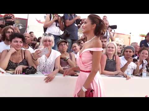 Patricia Contreras red carpet at Venice Film Festival wearing Christophe Guillarmé