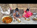 Traditional Chicken Curry Recipe Cooking And Eating By Village Mother And Son