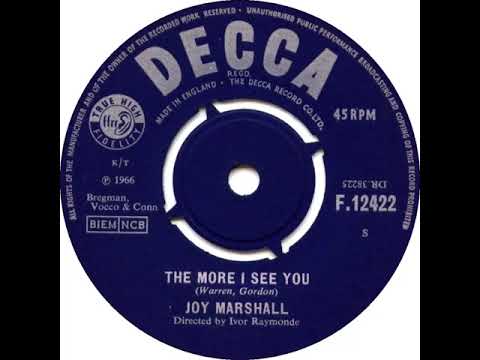 UK New Entry 1966 (192) Joy Marshall - The More I See You