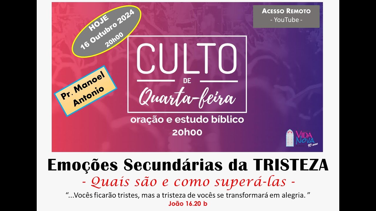 " Emoções secundárias da tristeza  " | VidaNovaVP