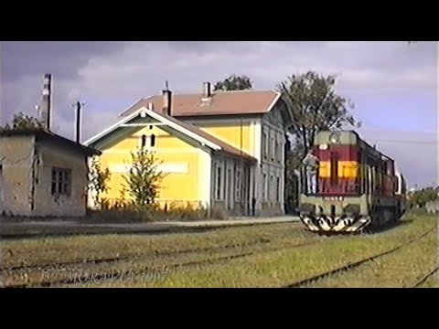 Unikátní video z roku 1997: Pohled na trať č.251 Židlochovice - Hrušovany u Brna
