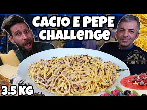 3.5 KG of CACIO E PEPE Challenge (Revisited) - Cheat day - MAN VS FOOD