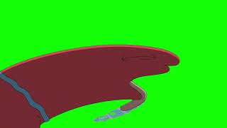 Allan licking — Smiling Friends green screen