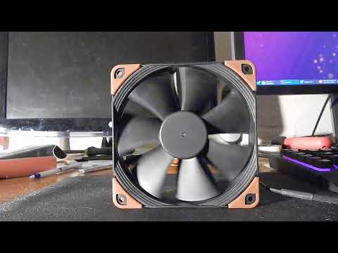 Noctua NF-F12 industrialPPC-2000 PWM Kompiuterio dėklas Fan 12 cm Juodas, Brown video