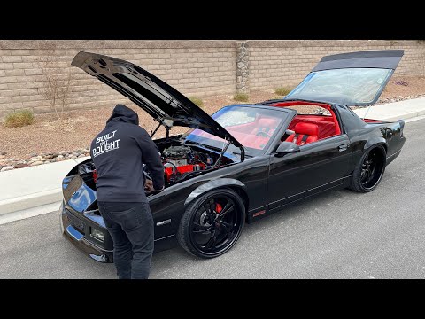 NITROUS 421 SBC 1987 CHEVY CAMARO SITTING ON 22\u201d BILLET SPECIALTIES WHEELS!!
