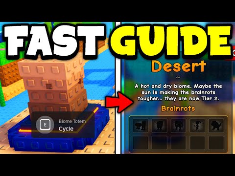 FAST GUIDE for DESERT BIOME in Plants Vs Brainrots Roblox