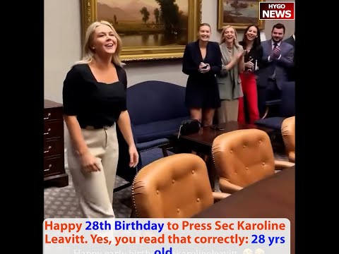 Happy 28th Birthday to Press Sec Karoline; VP on illegals in Census, Allow vagrants take over city