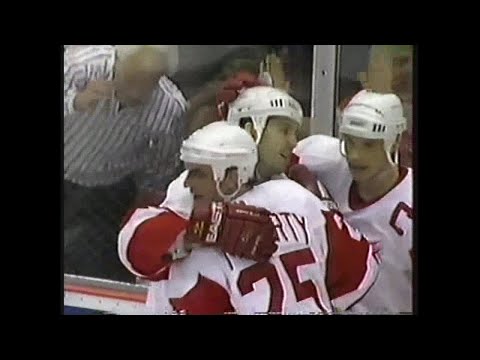 96/97 RS: SJ @ Det Highlights - 2/12/97 (Shanahan Hat Trick)