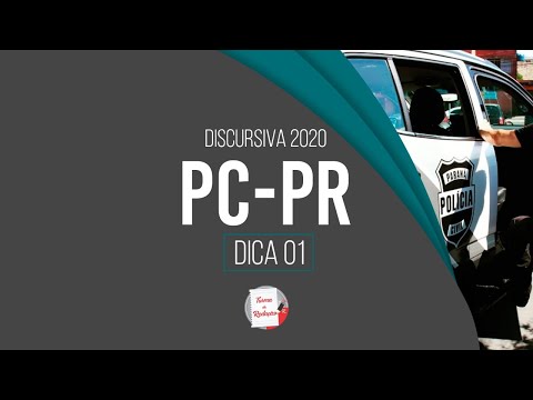PCPR - Dica 1 - Discursiva