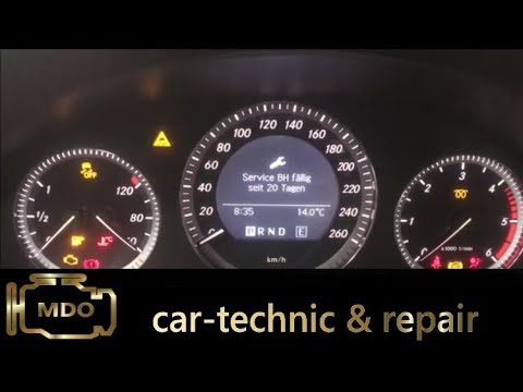 Mercedes w204 Service zurück stellen C-Klasse / Assyst reset