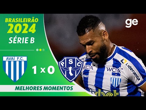 Gols e lances de Avaí x Paysandu