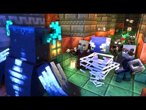 Warden vs Trial Chambers, Breeze, and Pillager (Minecraft Movie Animation)