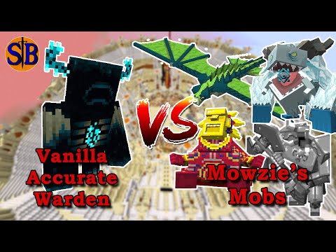Warden vs Mowzie's Mobs | Minecraft Mob Battle
