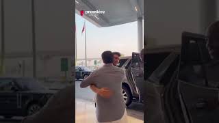 لحظه وصول الشامي إلى قطر ️