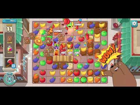 We Bare Bears Match3 Repairs Level 1411 - No Boosters