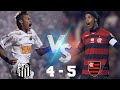 Santos vs Flamengo 4-5 NEYMAR vs RONALDINHO Brasileirao 2011