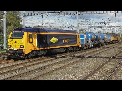 Freight trains & ecs moves at keynsham Swindon & Didcot parkway 1st - 4th October 2023