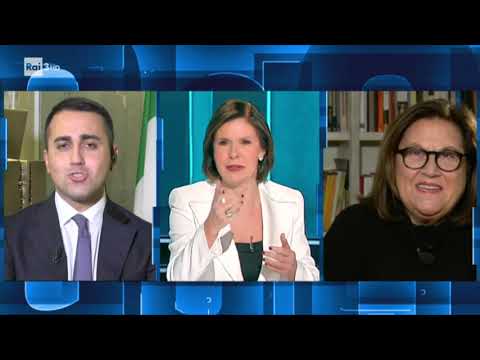 Luigi Di Maio ospite a Cartabianca Rai3 17/11/2020