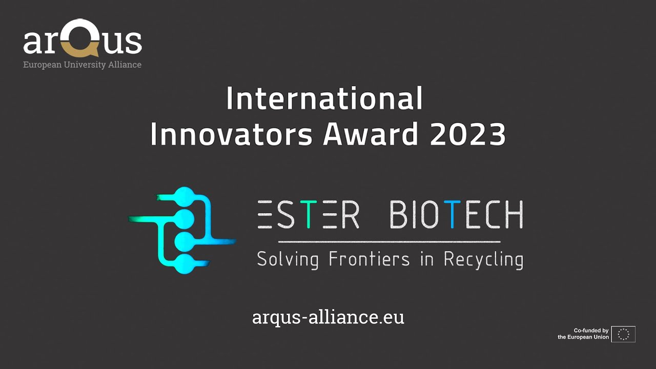 Ester Biotech - Arqus International Innovators Award 2023