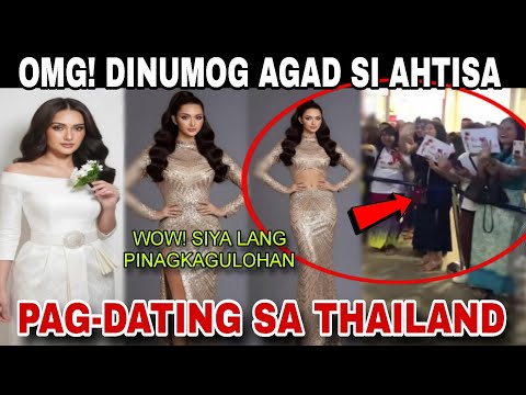 Grabe! Ahtisa Manalo Paglapag palang sa Thailand Airport Dinumog ng mga tao sa Miss Universe 2025