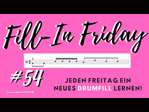Fill-In Friday 54 - Schlagzeug Übungen für Anfänger*innen - jeden Freitag ein neues Drumfill lernen!