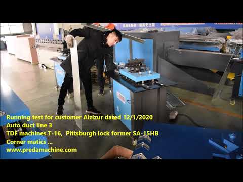 Auto duct line 3 testing for Azizur before shipping