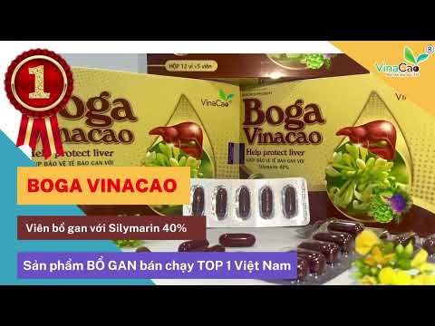 Viên uống bổ gan Boga Vinacao - Thanh nhiệt, giải độc, mát gan, tăng cường chức năng gan