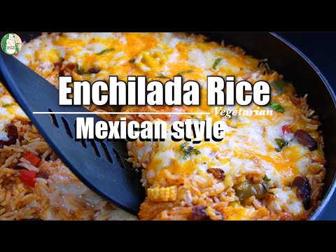 Mexican ENCHILADA RICE 🔥No Onion No Garlic ❤️ Tex-Mex recipe - Sattvik Kitchen