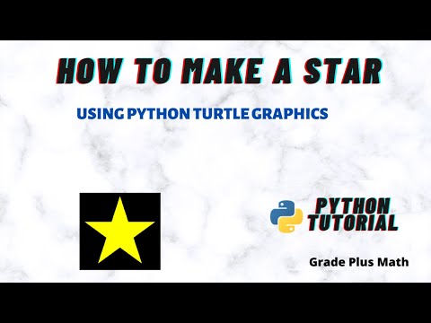 Python Draw Star Using Turtle Graphics
