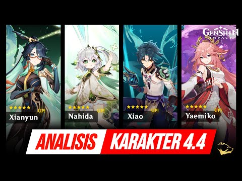 ANALISIS Karakter Patch 4.4 Nahida Yae Miko Xiao & Xian Yun - Cons vs Signature - Meppostore.id