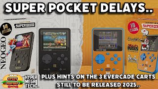 Super Pocket Neo Geo & Data East Delays, Evercade News & Sneak Hint At The Last 3 Carts For 2025..