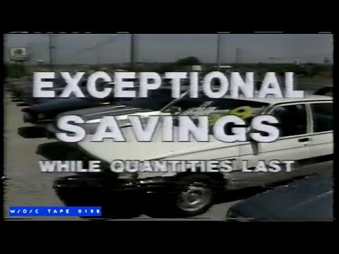 WOC Tape 0198 Local Commercials Compilation   1986