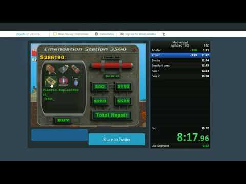 [World Record] Motherload - Speedrun in 14:44 - Gliched 100%
