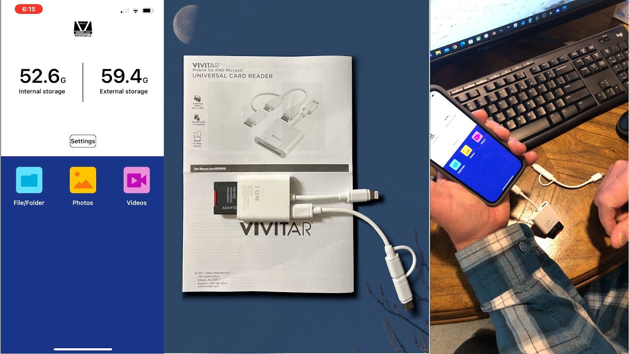 Vivitar Universal Card Reader | Save Your iPhone Raw And ProRes Media To SD/MicroSD
