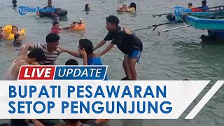 Sidak Tahun Baru, Bupati Pesawaran Langsung Stop Pengunjung Pantai Mutun karena Over Kapasitas