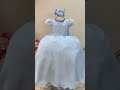 Vestido Infantil Longo Azul Claro Busto Nervura Festa Daminha