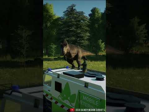 FEATHERED T-REX ATTACKS MVU! - Jurassic World Evolution 2 #Shorts