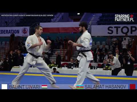 Balint Ujvari vs Salahat Hasanov Men 75-85Kg European Karate Shinkyokushin Championship Tarnów 2022