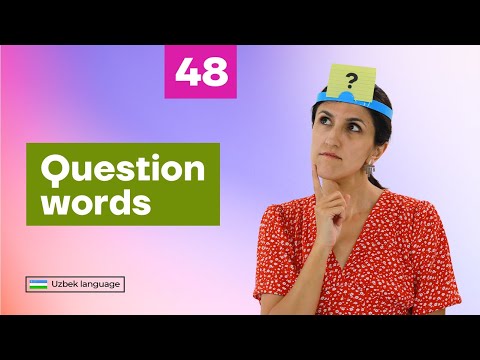 Question words | 48th lesson | Uzbek language for beginners