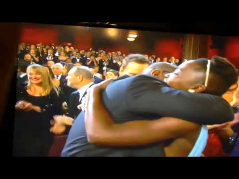 Oscar Winner **12 Years a Slave** - *Best Picture 2014!* Steve McQueen Director jumps for joy!