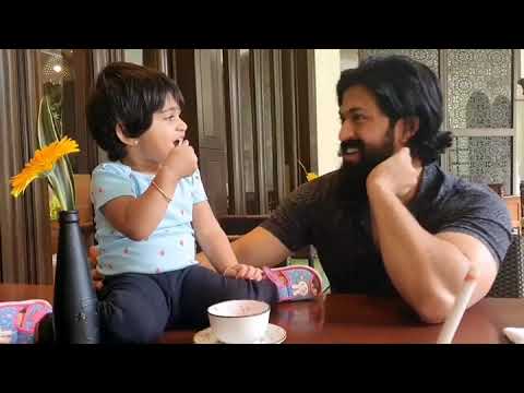 Yash Feeding Ice Cream To Daughter Ayra Yash | New Cute Video of Ayra