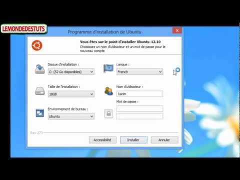 comment installer ubuntu sur windows 8