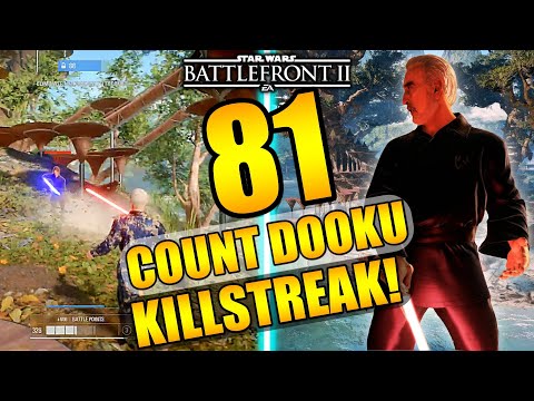 81 Count Dooku Gameplay/Killstreak -  Battlefront 2