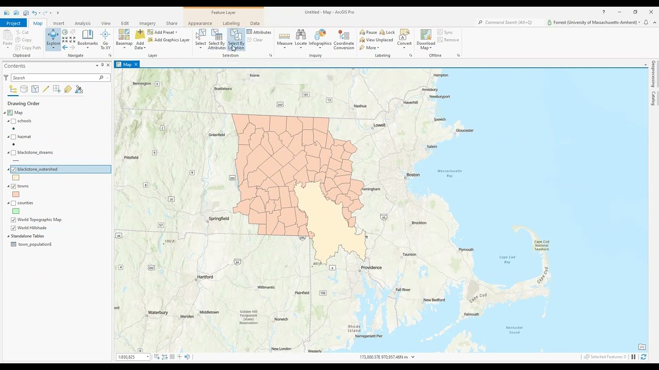 ArcGIS Pro - Select by Location
