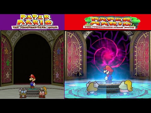 Paper Mario TTYD GC Vs Switch Comparison - Opening the Thousand-Year Door