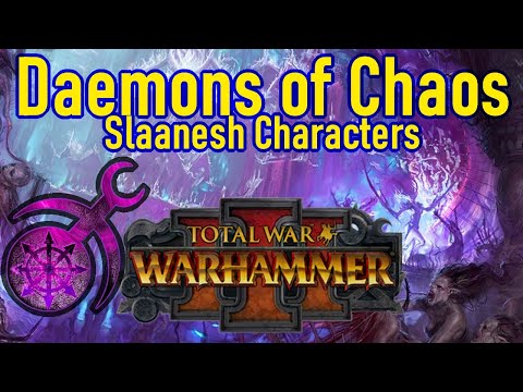 Daemons of Chaos - All Possible Legendary Lords (Slaanesh) Total War Warhmammer 3