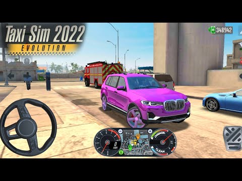 BMW X7 Taxi Private - Taxi Sim 2020 ! Driving Miami City Driving Car - Android Gameplay