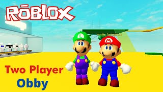 Parkour com Mario e Luigi - Obby Two Players Roblox